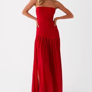 Peppermayo Eden Strapless Maxi Dress